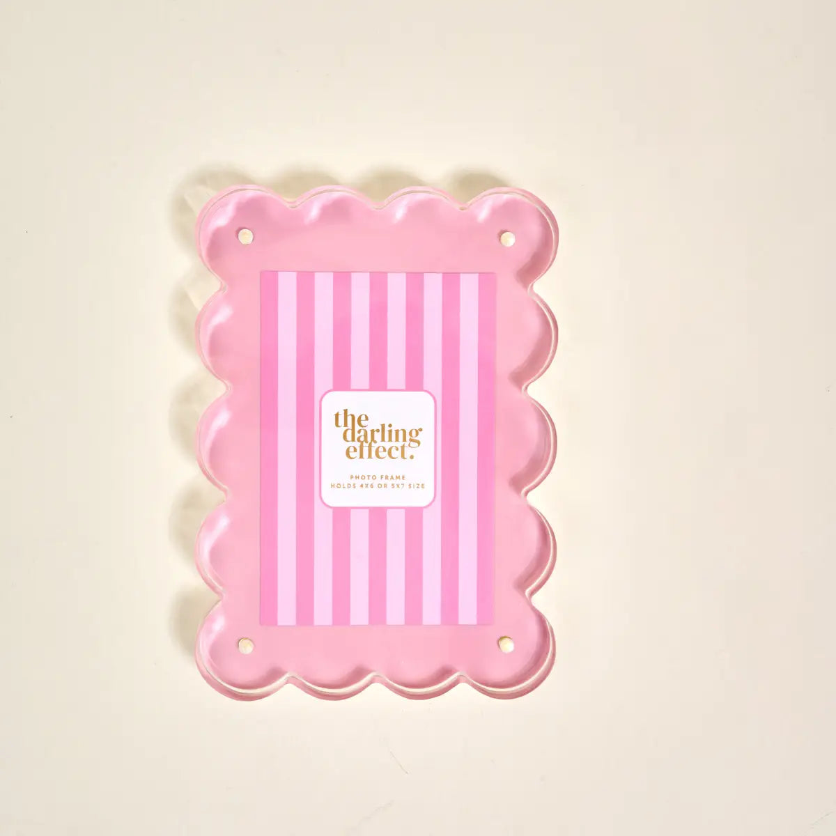 Rectangle Scalloped Acrylic Frame