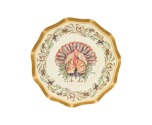 Turkey & Gourds Appetizer/Dessert Bowls/8pk