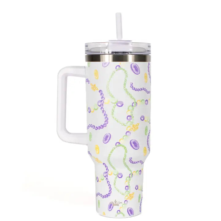 Mardi Gras Tumbler 40oz