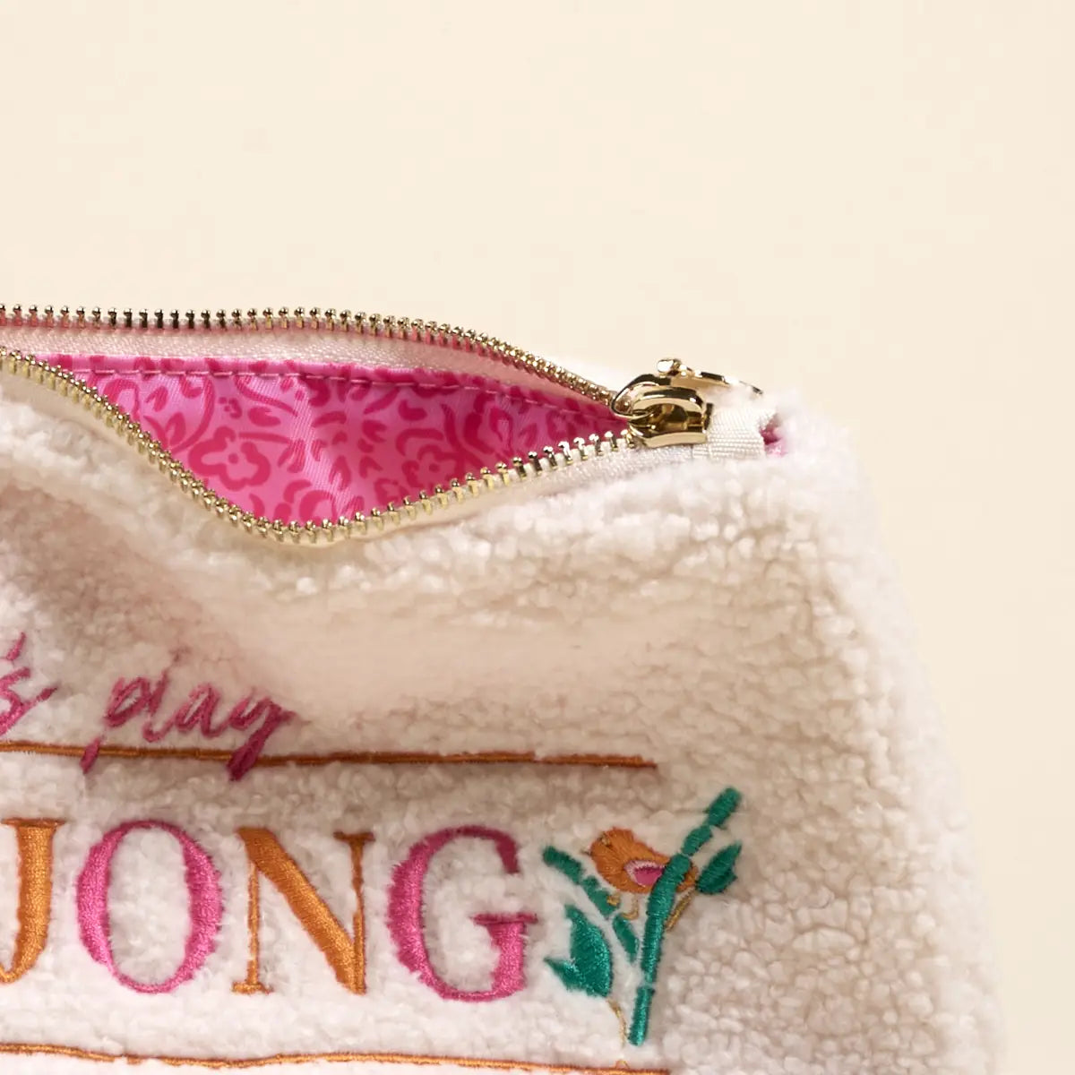 Teddy Pouch–Let's Play Mahjong