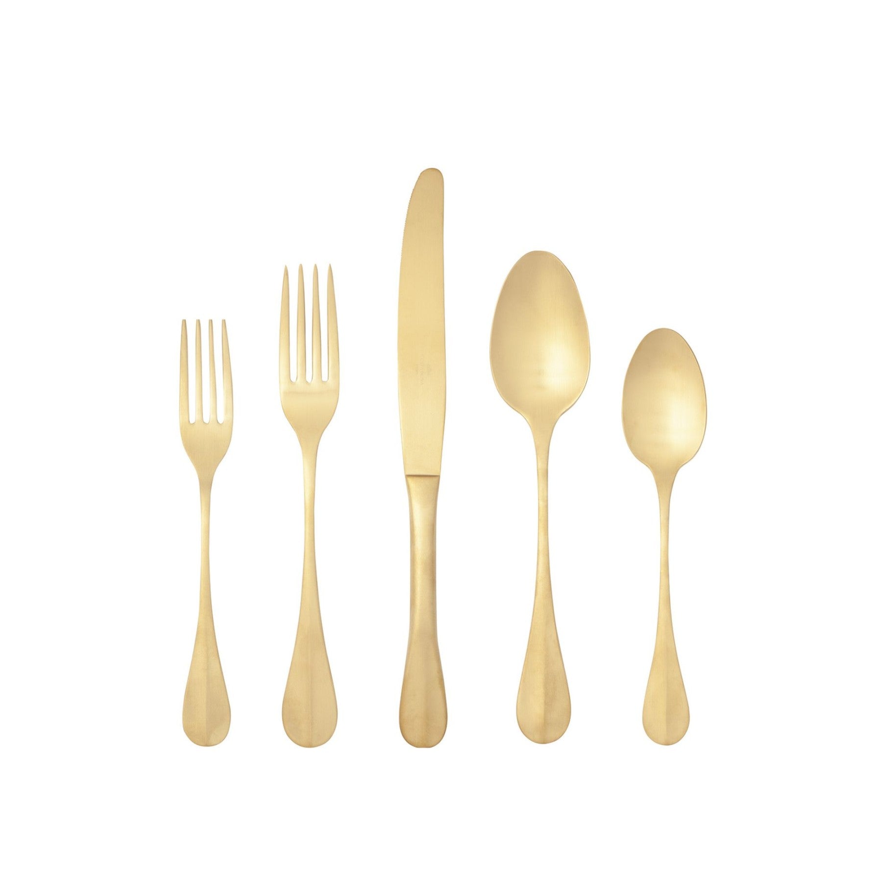 Flatware 5 Pieces Set - Nau Brushed - Thumbnail 2
