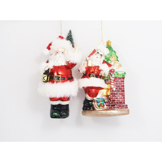 Oversized Santa Ornaments
