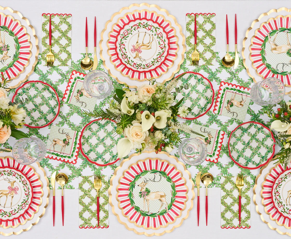 Holly Berry Salad Plates/8pk