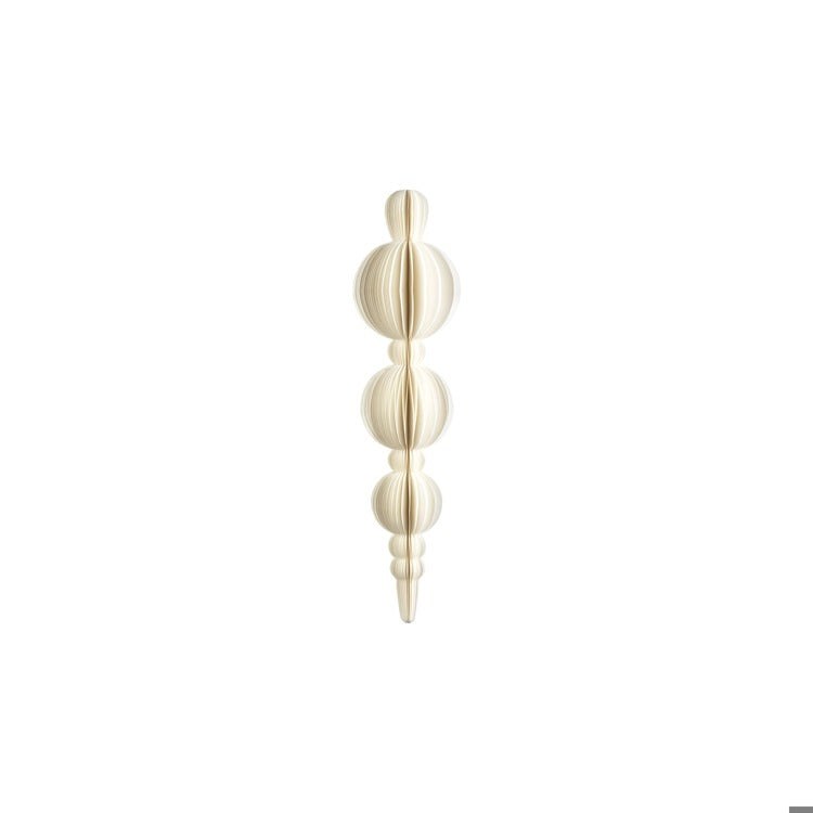 Wish Paper Deco Triple Ball Finial Pendant-4.5\" x