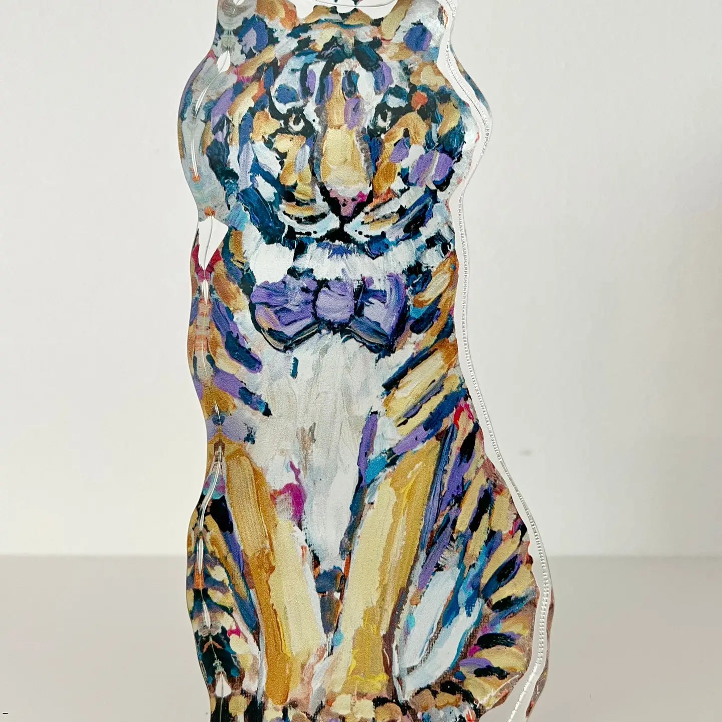 "Tiger Purple & Yellow" Acrylic