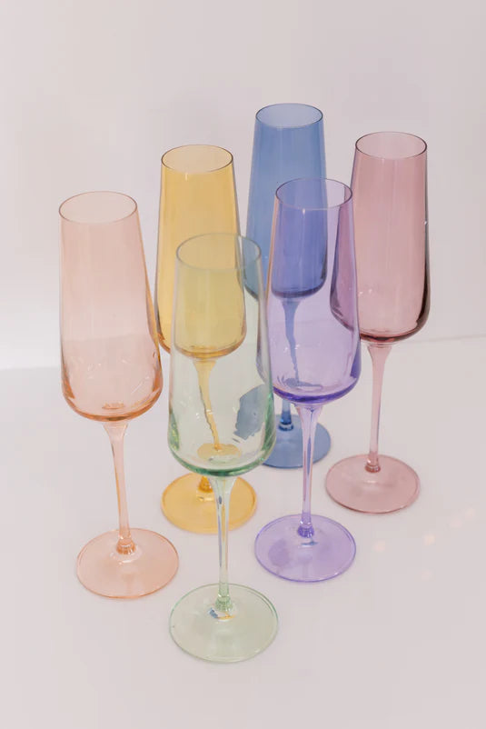 ESTELLE COLORED CHAMPAGNE FLUTE