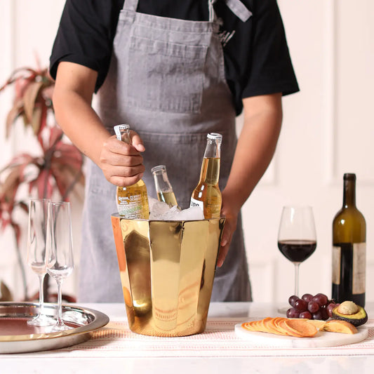 Gold Octagon Stainless Steel Chiller Sku#71796