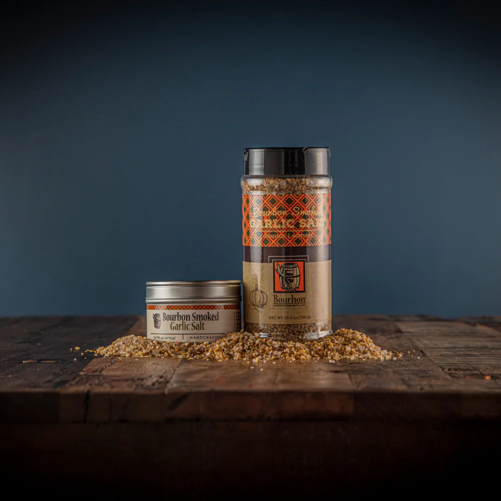 Bourbon Smoked Garlic Salt 10 oz