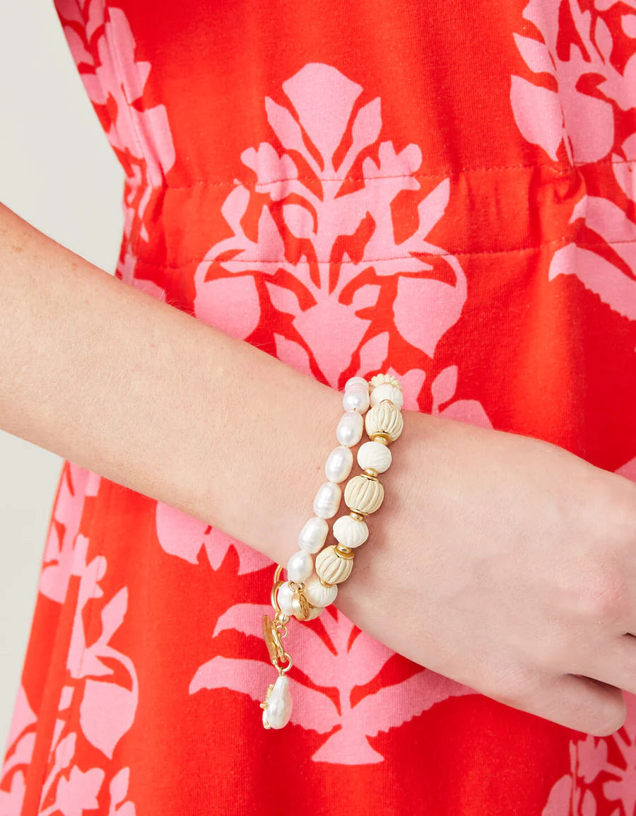 Starfish Groupie Toggle Bracelet Pearl