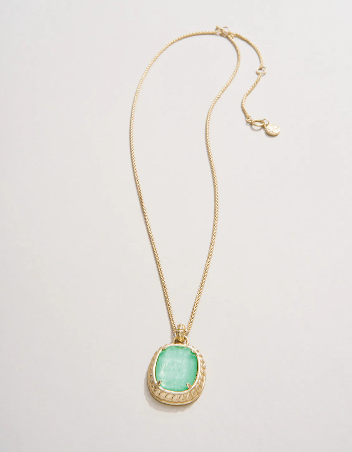 Karina Oval Necklace 18" Sea Foam