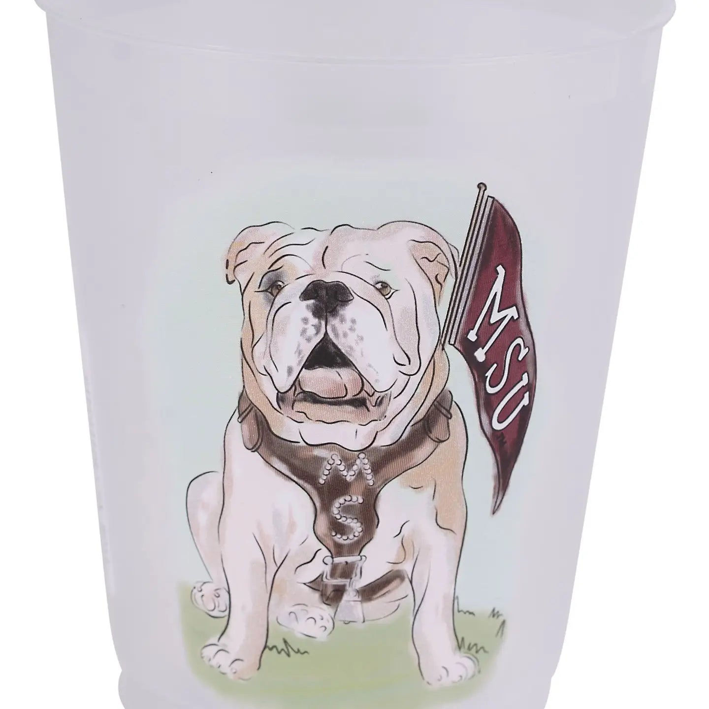Mississippi State Mascot Frosted Cups Set/8