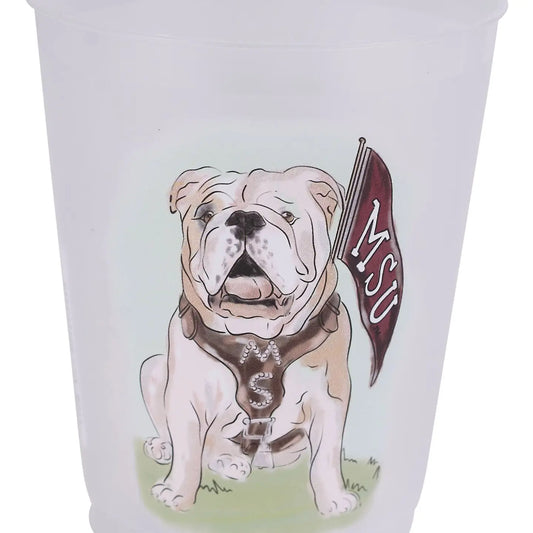 Mississippi State Mascot Frosted Cups Set/8