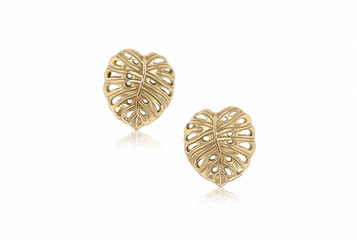 Monstera Earrings - Mignon Faget
