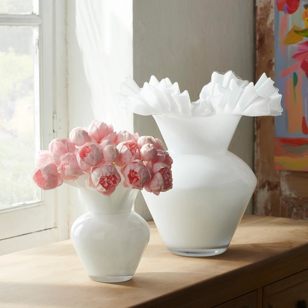 8" Ruffle Vase