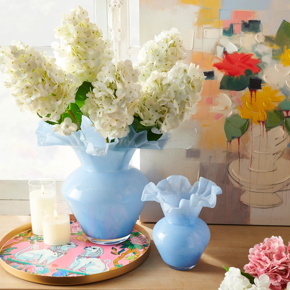 8" Ruffle Vase
