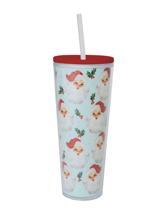 Straw Tumbler | Santa