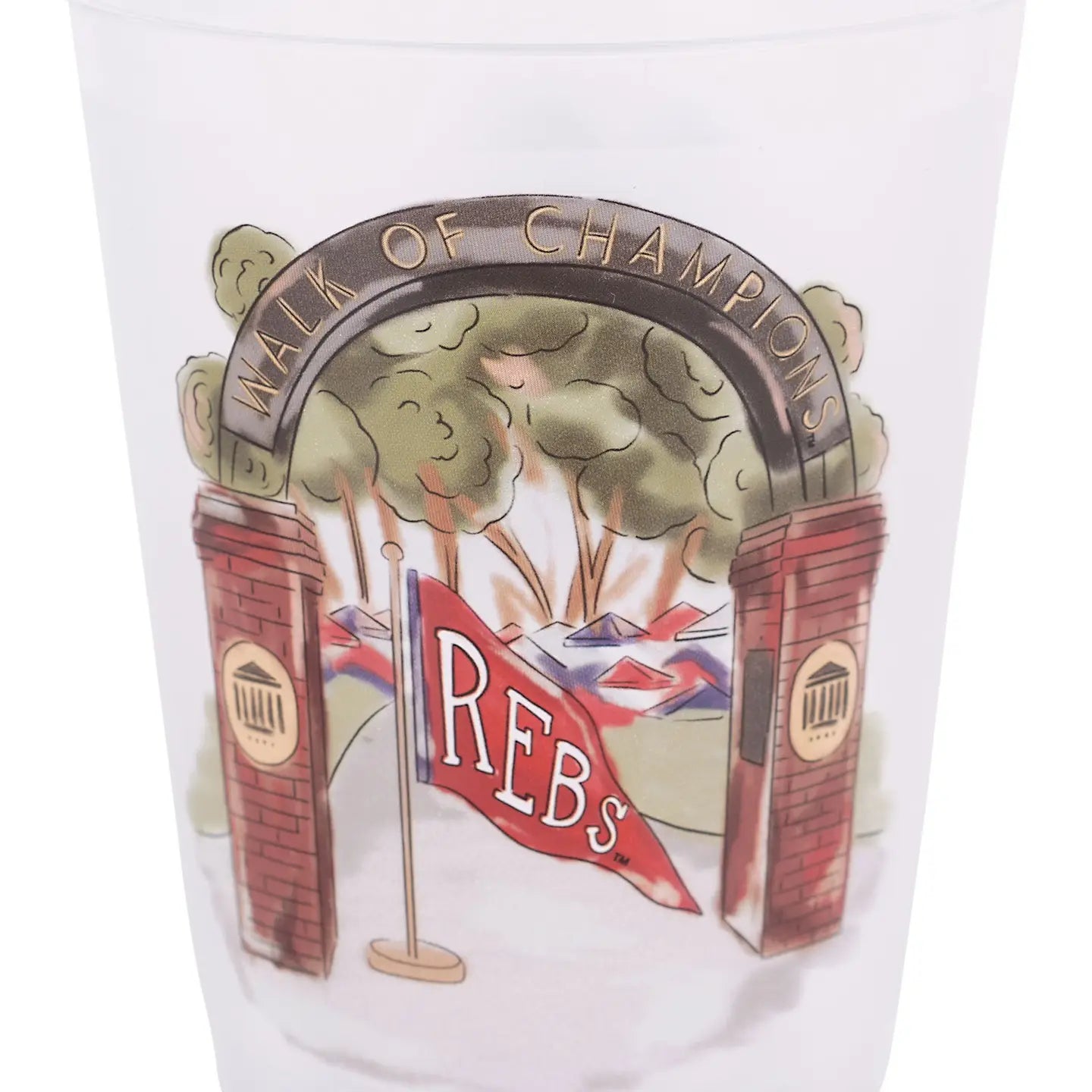Ole Miss Mascot Frosted Cups Set/8