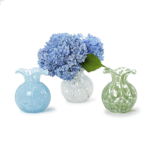 Ruffled Edge Spotted Vase Assorted Colors
