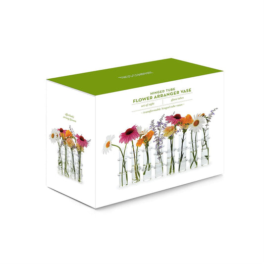 Set of 8 Hinged Tube Flower Vases