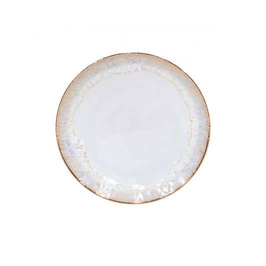 Casafina Dinner Plate 11" - Taormina White with Gold
