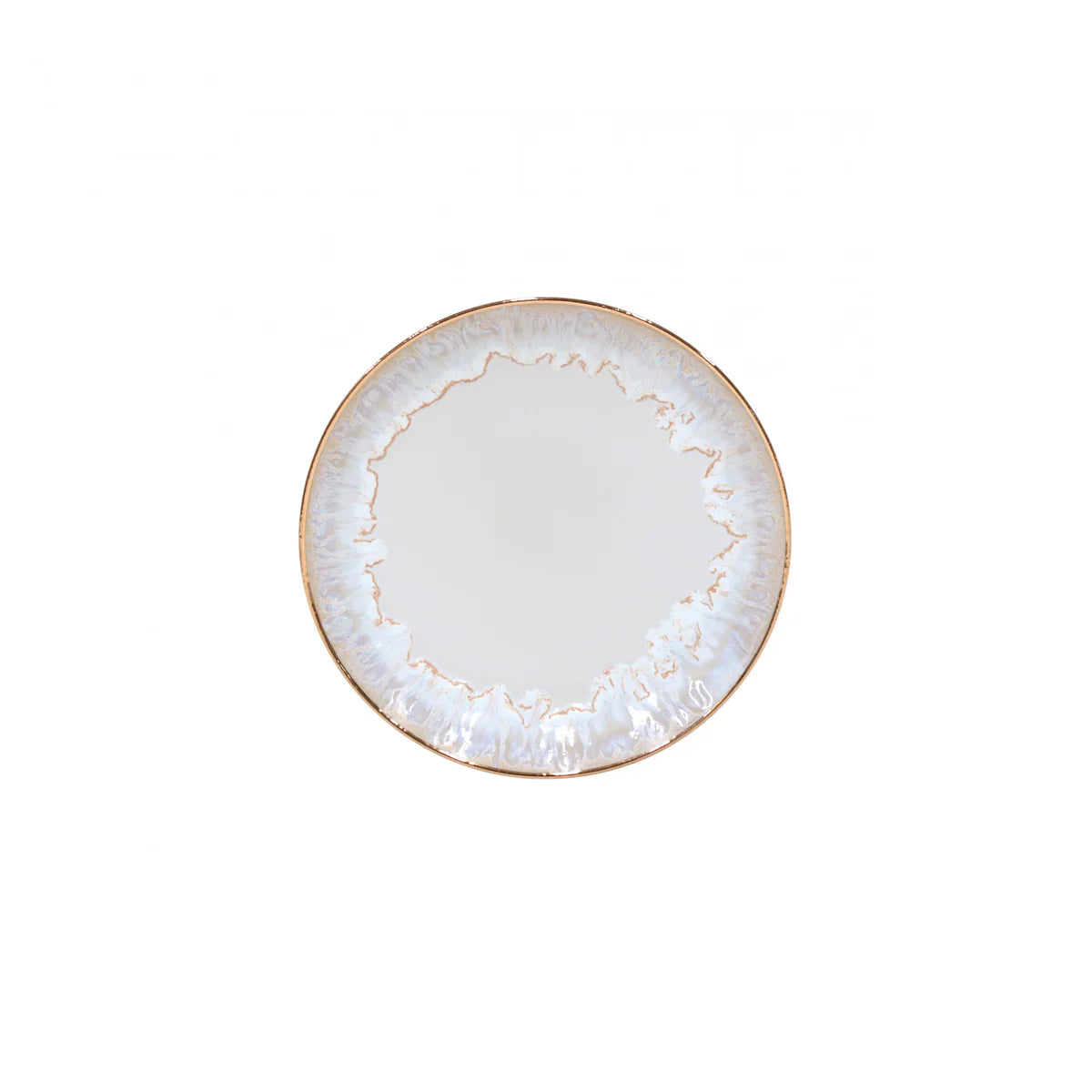 Casafina Salad Plate 9" - Taormina White with Gold