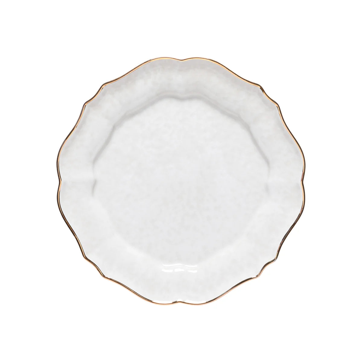 Casafina Dinner Plate 11" - Impressions White with Gold