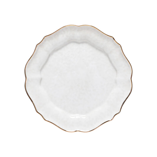 Casafina Dinner Plate 11" - Impressions White with Gold