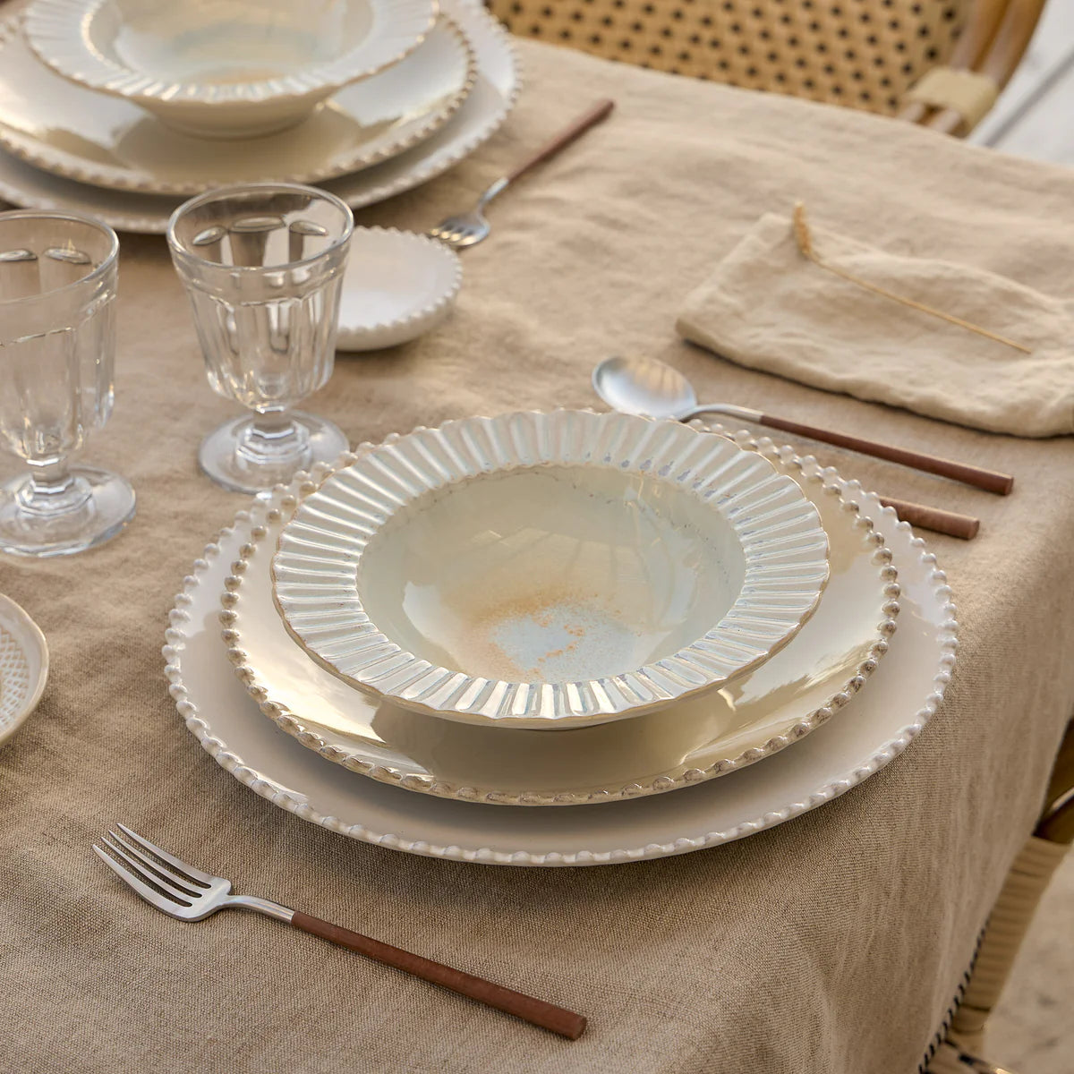Casafina Soup/Pasta Plate - Cristal