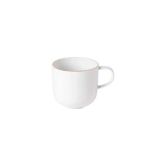 Casafina Porcelain Mug - Resonance White with Gold