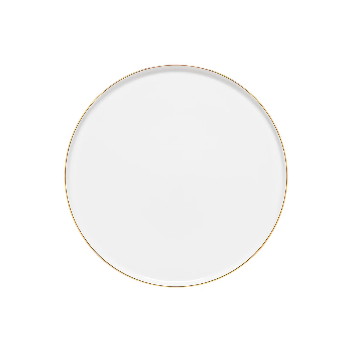 Casafina Porcelain Dinner Plate Resonance White with Gold