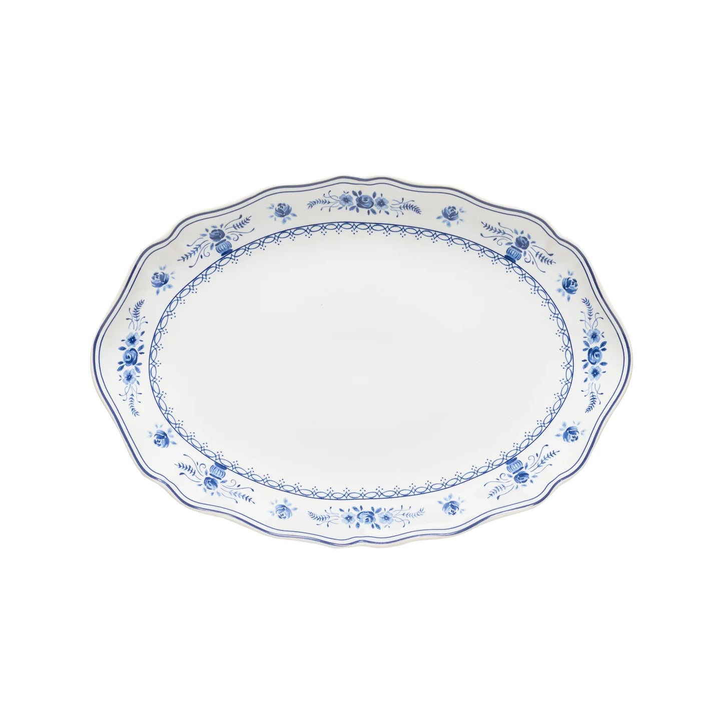 Casafina Oval Platter 13" Vila - Blue and White