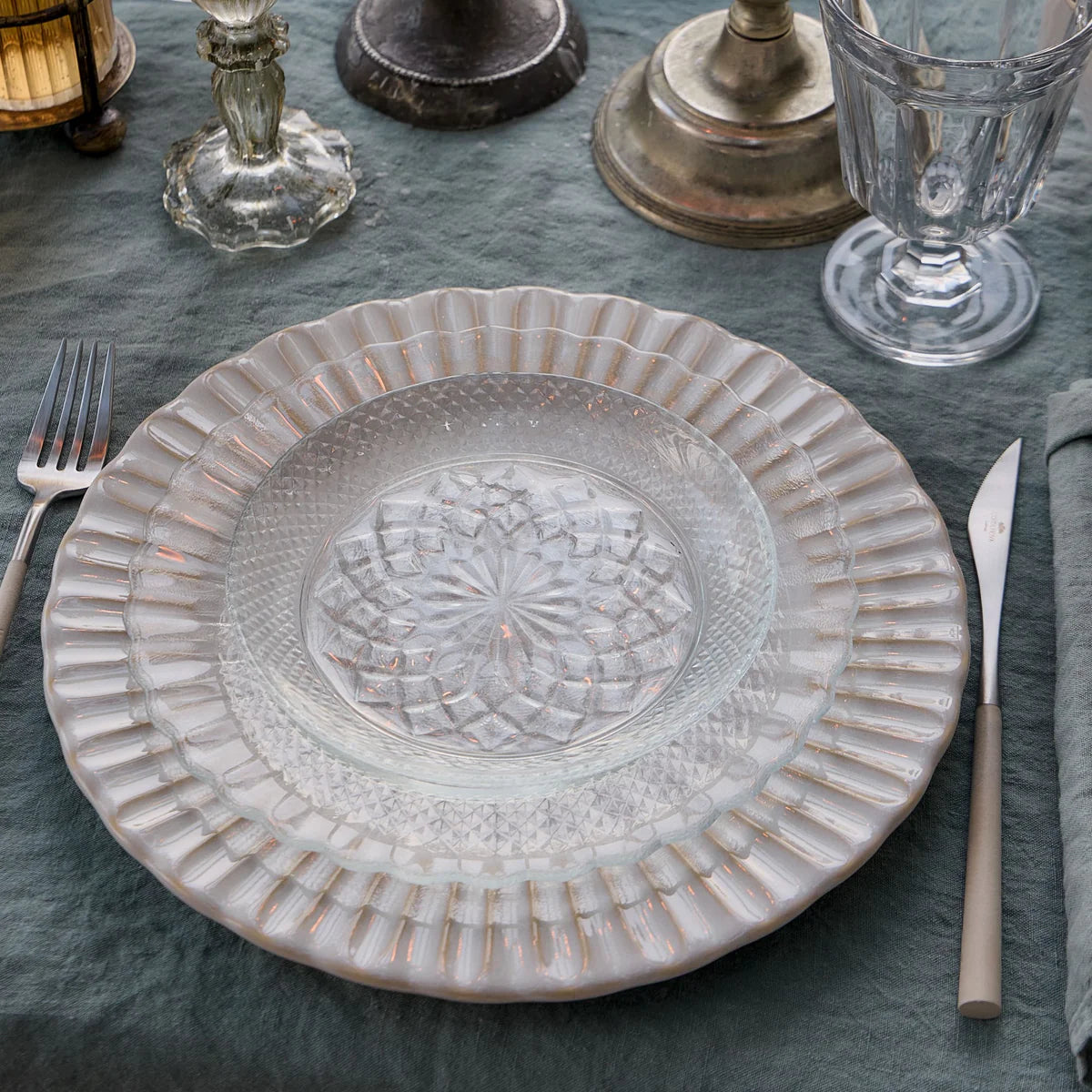 Casafina Glass Appetizer Plate - Cristal