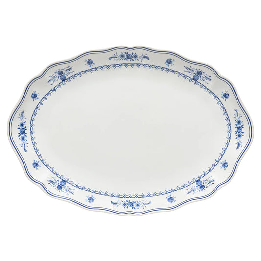 Casafina Oval Platter 16" Vila - Blue and White