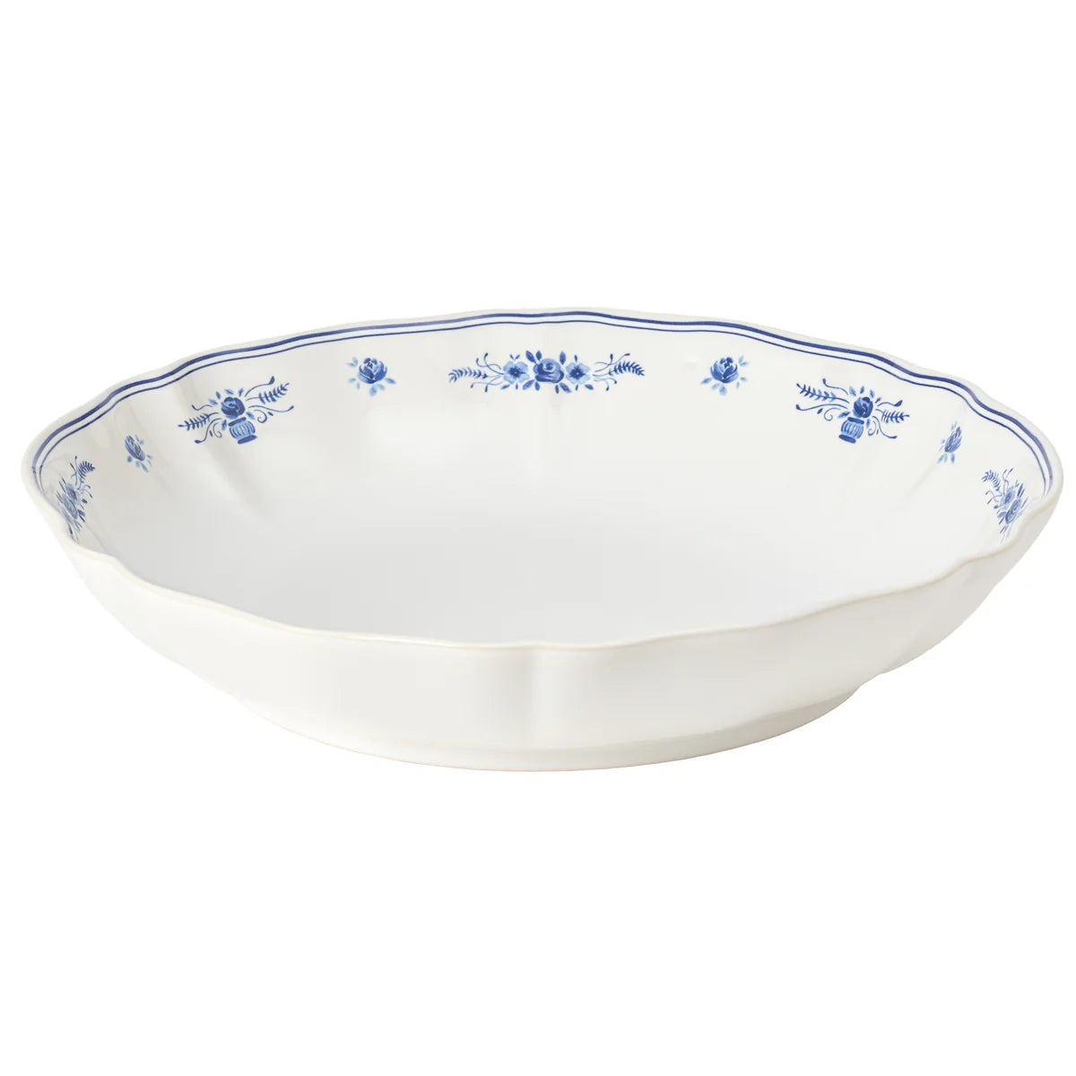 Casafina Low Serving Bowl - Vila Blue and White