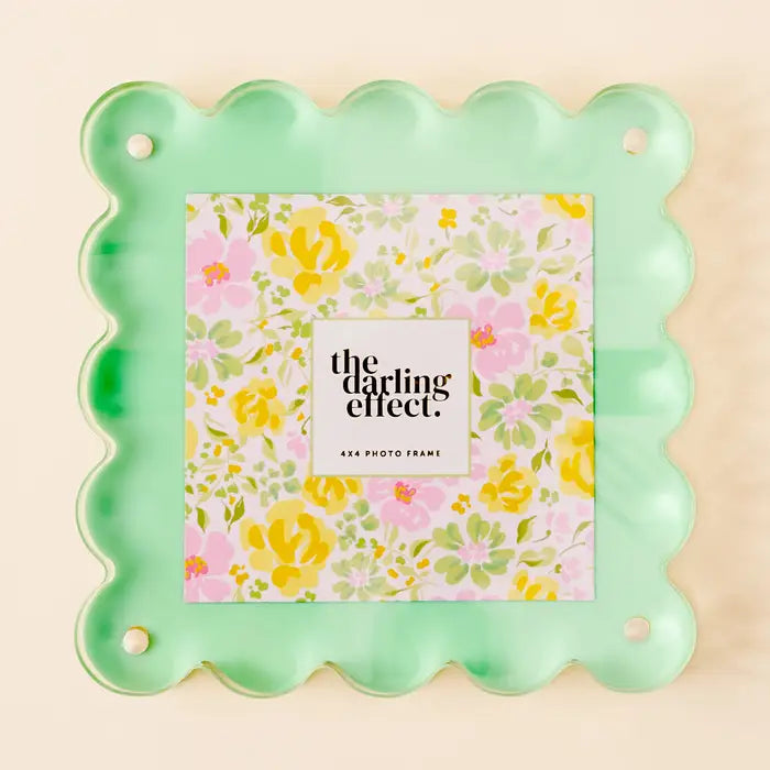 Square Scalloped Acrylic Frame