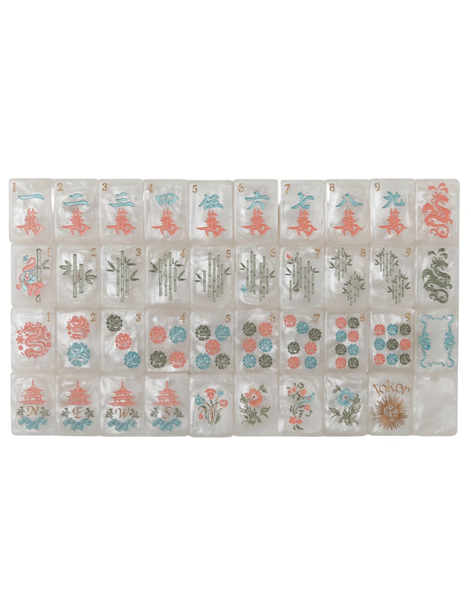 Luxury Mother of Pearl Mahjong Tiles