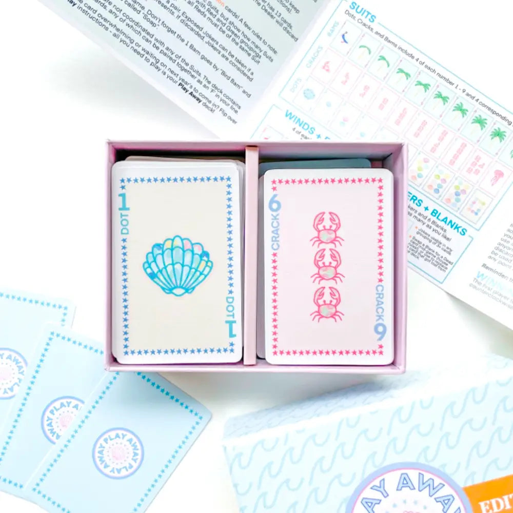 Play Away Mahjong - Beach Playing Card Deck