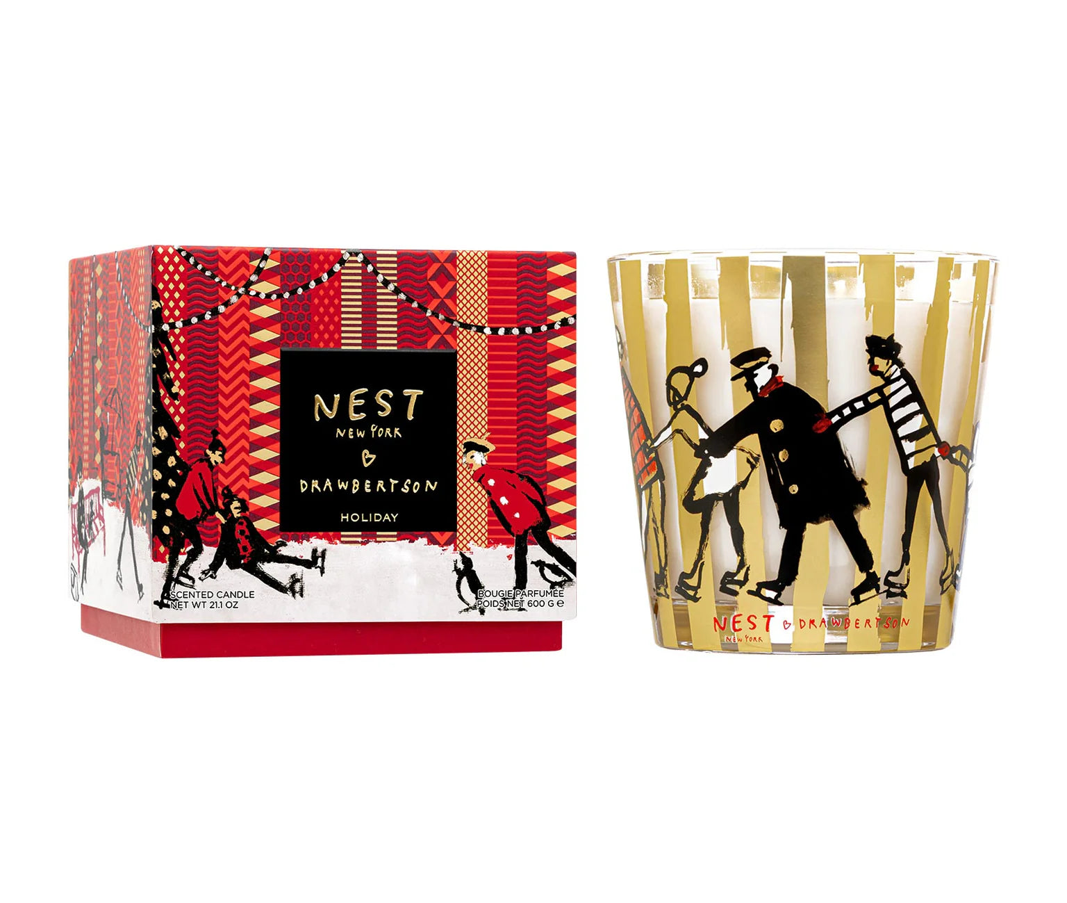 NEST NEW YORK x Drawbertson Holiday 3-Wick Candle - Thumbnail 5