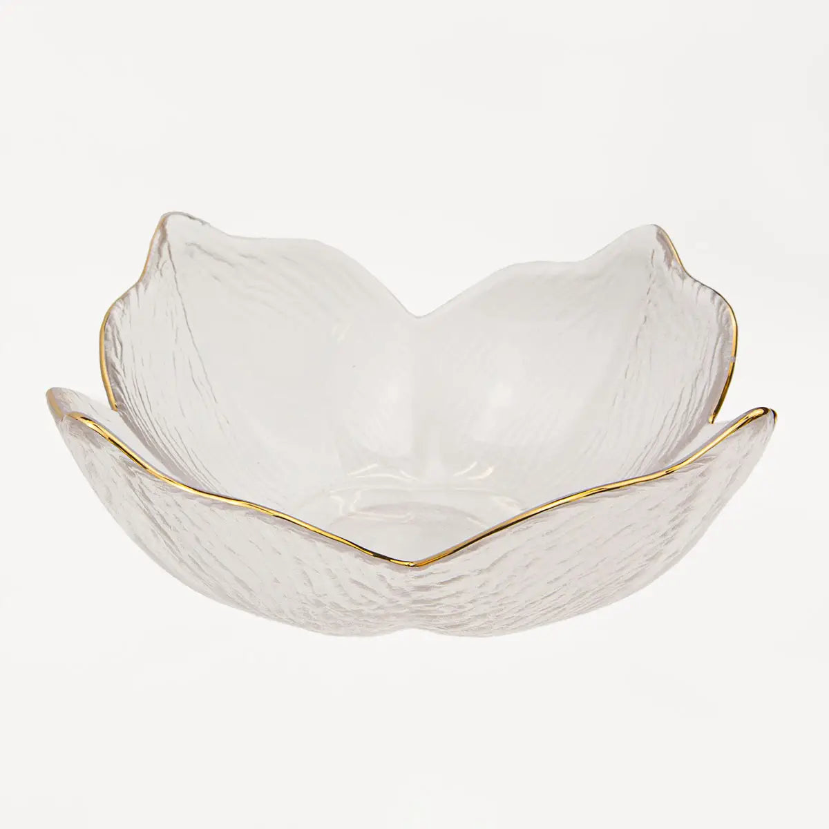 Magnolia Glass Bowl Clear/Gold 6.5x2.7x6.5