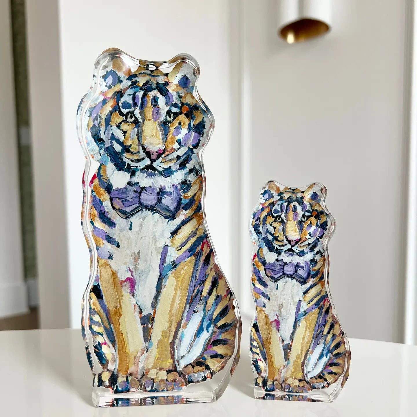 "Tiger Purple & Yellow" Acrylic