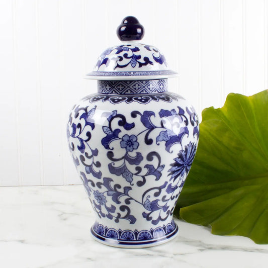 Porcelain Chinoiserie Ginger Jar