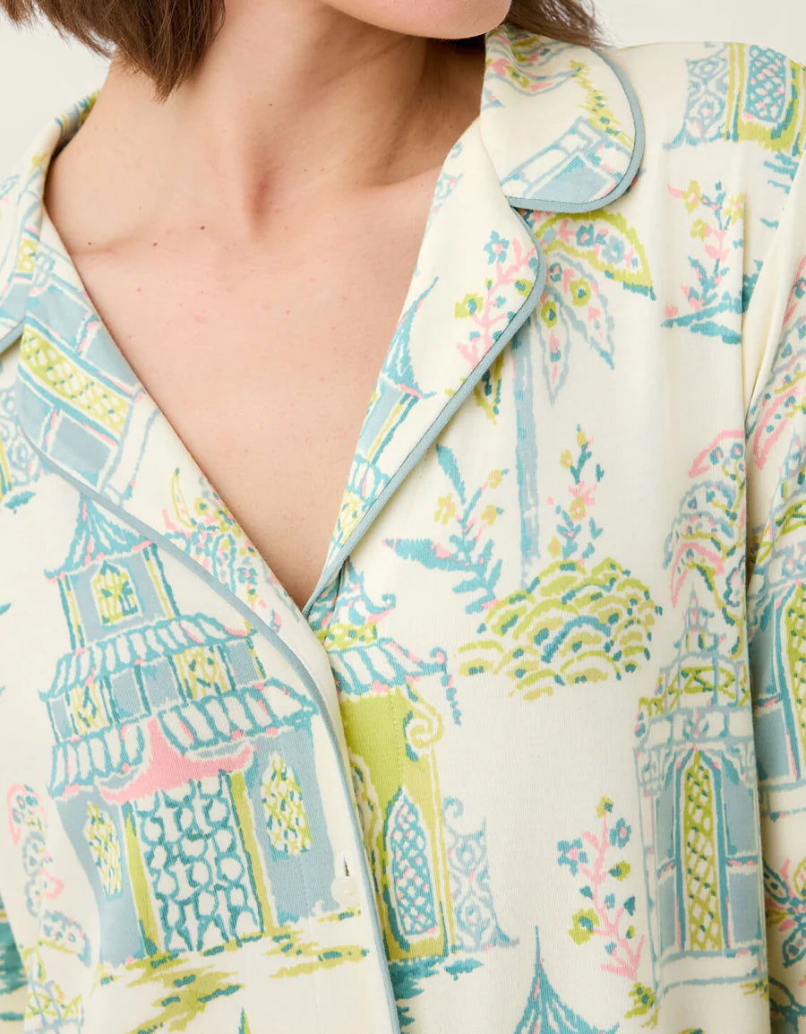 Pajama Sleep Shirt Flagler Teal