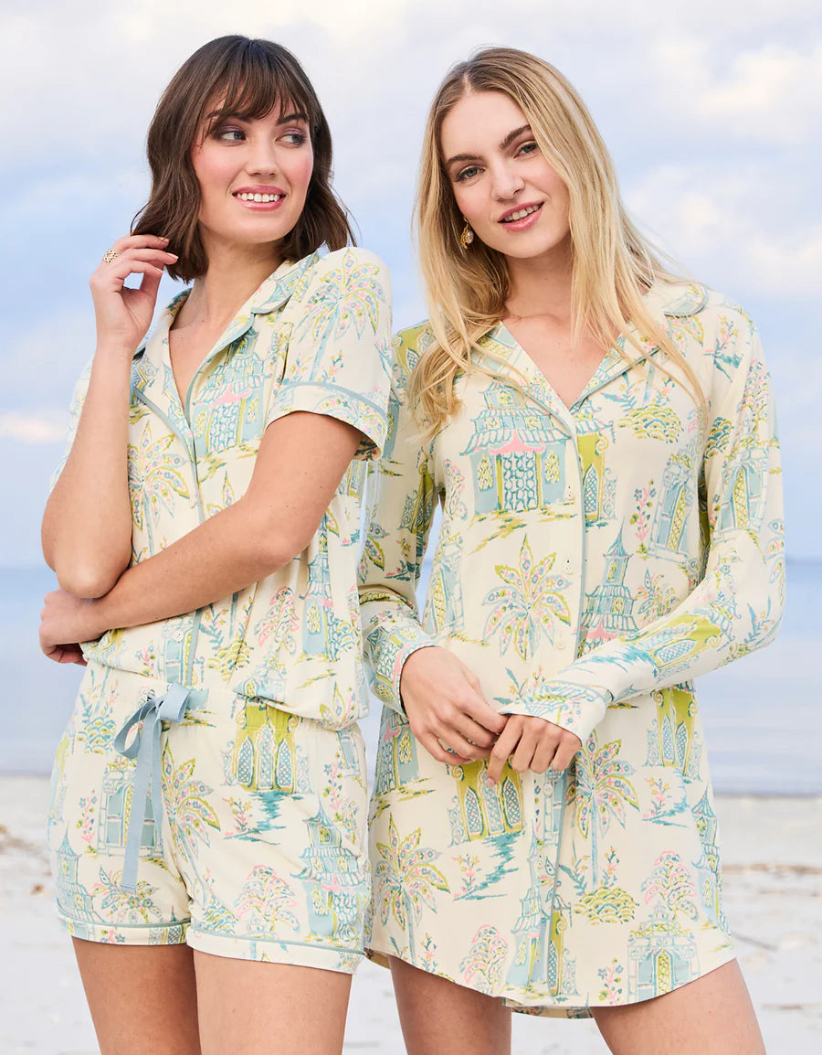 Pajama Sleep Shirt Flagler Teal