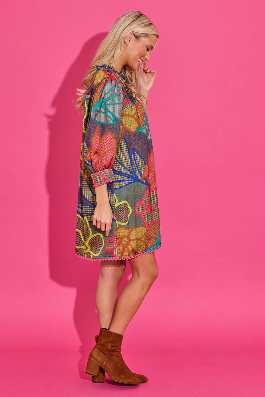 Lori Dress - Geo Floral