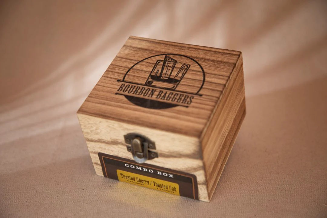 Bourbon Baggers Two Variety Wood Display Box