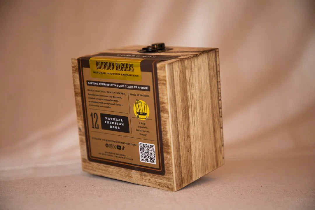 Bourbon Baggers Two Variety Wood Display Box