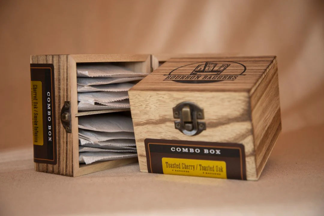 Bourbon Baggers Two Variety Wood Display Box