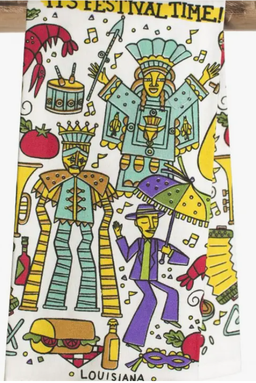 Mardi Gras Kitchen Towel