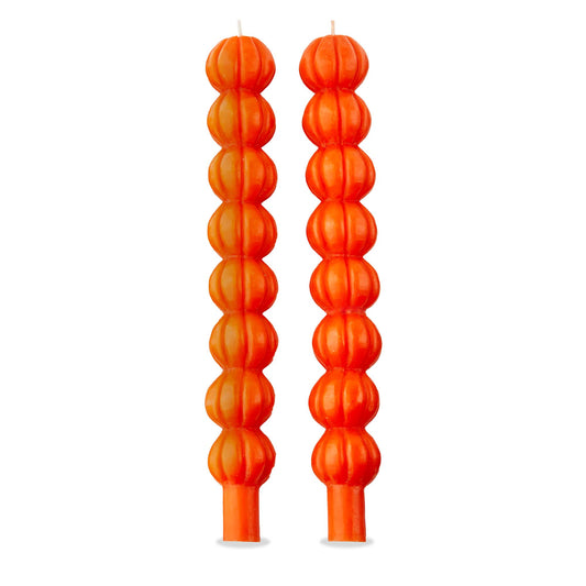 Pumpkin Taper Candle Set