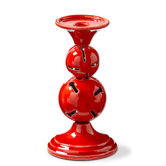 JINGLE BELL ENAMEL TAPER/PILLAR Candle Stick